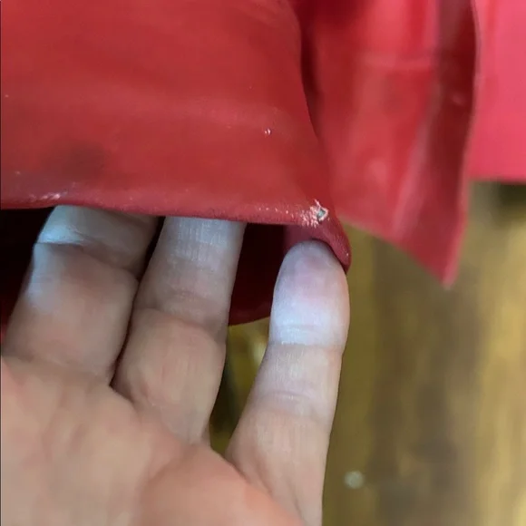 Vintage Wilsons Leather Bold Red Women's Leather Jacket - Picture 2 of 4